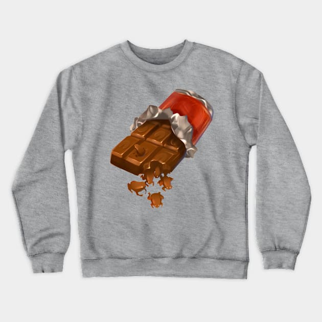 Chocolate Froggies Crewneck Sweatshirt by Claire Lin